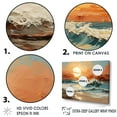 thumbnail image 3 of Designart "Striking Scenery Of Beach Sunset I" Coastal Sunset Floater Framed Canvas Wall Art, 3 of 5
