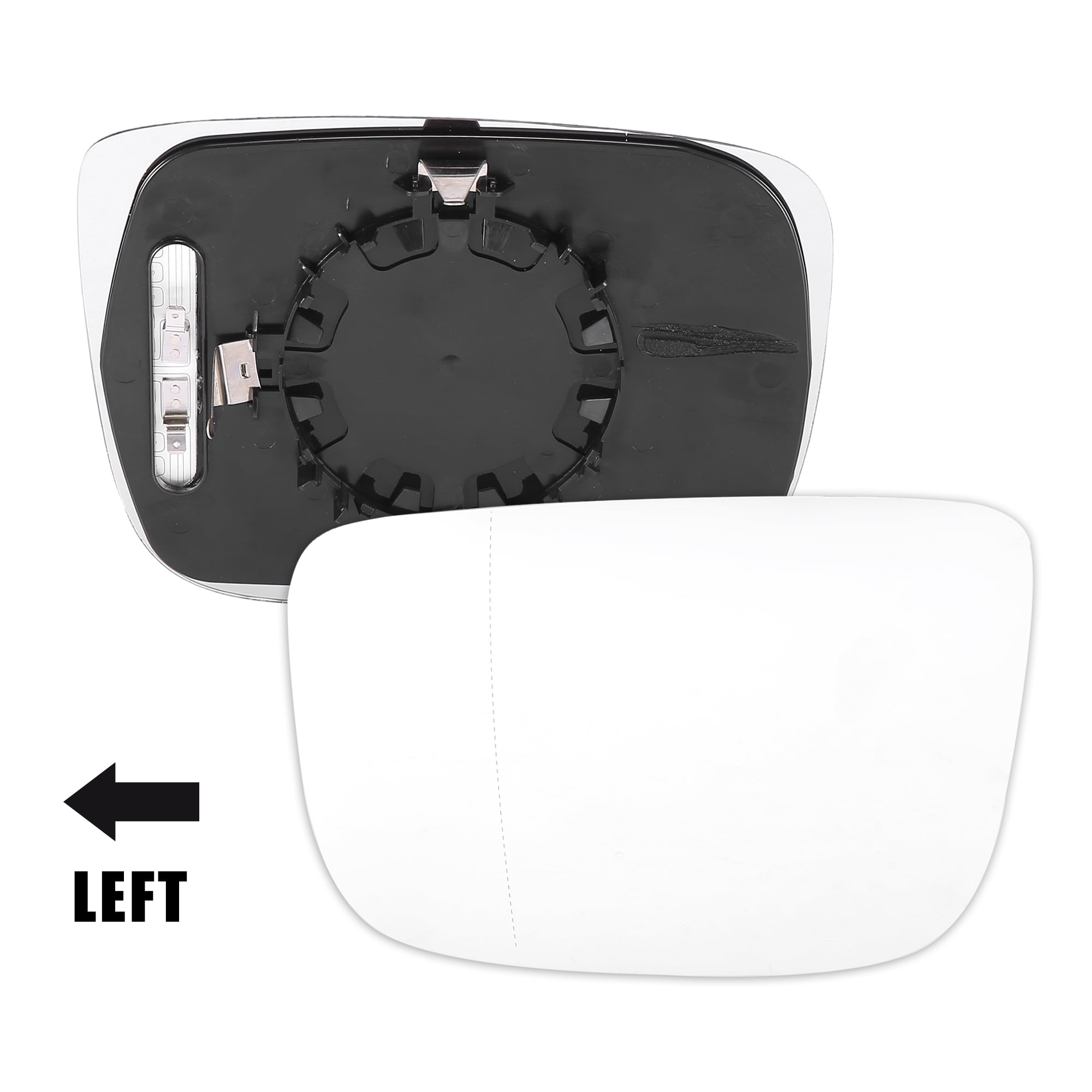 Unique Bargains Car Rearview Left Side Heated Mirror Glass Backing Plate