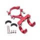 thumbnail image 2 of Colgador de Bolsas para Bicicleta Y Motocicleta con Ganchos Dobles, Ajustable, Resistente Y Compacto para Manillar de 18-35 Mm, Multiusos, de Aluminio Rojo 75x5cm, 2 of 8