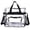 Black, variant on Clear Bag for Stadium Events, 12x6x12 inches Tote Bag with Detachable Reinforced Strap for Sports Concert and Work(Black)