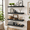 Black-15.8" W x 5.5" D x 1.2" H (4 pieces), variant on Floating Wall Shelves Set Of 2 Mdf With Invisible Brackets