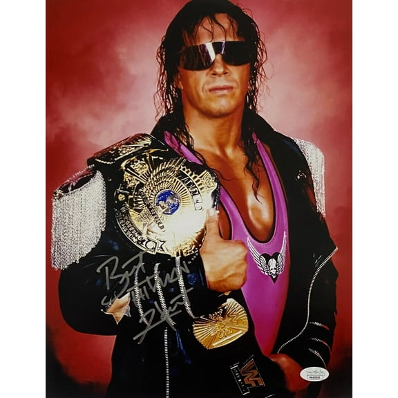 Bret Hart Signed Autographed 11x14 Photo JSA Authenticated #6