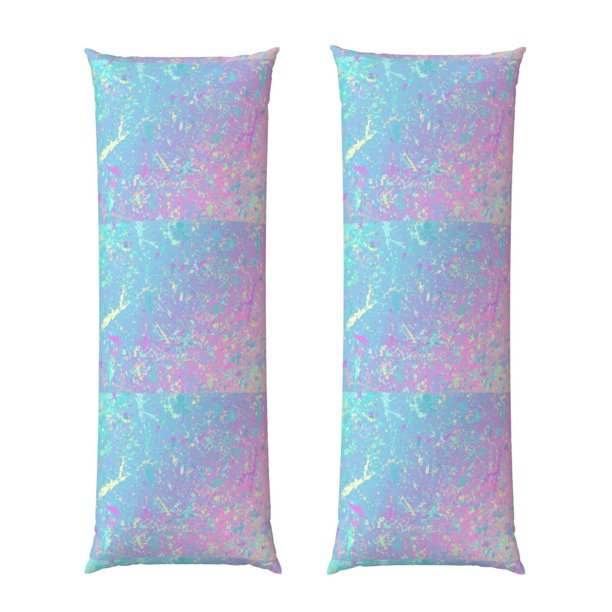 Balery Fantasy Gradient Funda Protectora para Almohada Corporal de Algodón Hipoalergénico con Cierre(55 x 21 pulgadas), Almohadas No Incluidas
