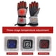 thumbnail image 3 of Guantes calefactables de 5000 mAh para hombre y mujer, con 3 temperaturas de calentamiento ajustables, impermeables, con pantalla táctil, para motocicleta y exteriores., 3 of 4
