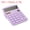 Purple, variant on Uxcell Desk Calculator, 12 Digits Large LCD Display Electronic Calculator Solar Battery Dual Power, White