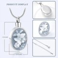thumbnail image 2 of Urn Cremation Jewelry Urn Necklace for Ashes Pendants Butterfly with Flower Memorial Funeral Keepsake Jewelry for Ashes, 2 of 7