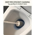 thumbnail image 6 of AuroraX Bathroom Toilet Brush & Crevice Brush Holder Set with Non-Slip Handle,Tpr Soft Bristle Green Toilet Brush and Caddy with Self-Closing and Vented Holder Compact for Deeply Cleaning, 6 of 9
