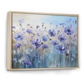 thumbnail image 2 of Designart "Serene Cornflower Meadow I" Flower Field Floater Framed Canvas Wall Art, 2 of 5