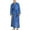 Blue, variant on Men's Ankle Fleece Bath Robe 2025 Home Fall Long Comfy Billowy Hot Tub Lapel Nightwear Plush Bathrobe Chunky Yellow Small