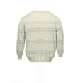 thumbnail image 3 of Club Room Gray Micro Horizontal Striped V-Neck Sweater , Size 2XLarge Tall, 3 of 4