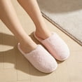 thumbnail image 3 of BERANMEY Women's Plush Fuzzy Slip-On Slippers House Slippers for Women with Solid Color Design Cozy Indoor Comfort Non-Slip Casual Home Shoes Unisex Slippers for Womens Mens, 3 of 8