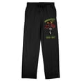thumbnail image 5 of Looney Tunes Bugs Bunny Halloween Is Hare! Men's Black Sleep Pants-Small, 5 of 7