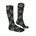 thumbnail image 3 of Picia Women Crew Soft Moisture-wicking Socks Faces Of The Cat Pattern Design Cotton Socks, One Size fit All, 3 of 9