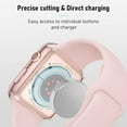 thumbnail image 2 of 4 Pack Case Compatible with Apple Watch Series 6/5/4/SE 44mm, Built-in Tempered Glass Screen Protector, Hard PC Bumper Scratch Resistant Full Protective Touch Sensitive iWatch 44mm Cover, 2 of 5