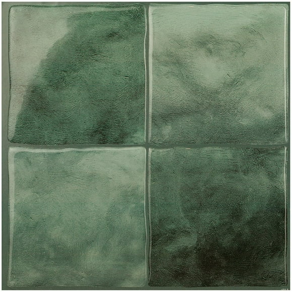 Smart Tiles Tuiles autocollante murale, Zellige Taza, Pqt-4, 9in x 9in