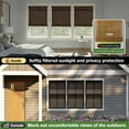 thumbnail image 5 of LazBlinds Cordless Bamboo Roman Shades, Privacy Blinds for Interior Windows, Room Darkening Roll Up Bamboo Blinds for Home & Patio, 42.5" W x 64" H, BDP-Espresso, 5 of 6