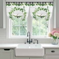 thumbnail image 4 of Spring Eucalyptus Leaves Tie Up Curtains for Windows, Adjustable Balloon Window Shades, Farmhouse Botanical Gray Wood Kitchen Window Treatments Adjustable Roll Up Curtain for Basement/Nursery 52"x45", 4 of 8