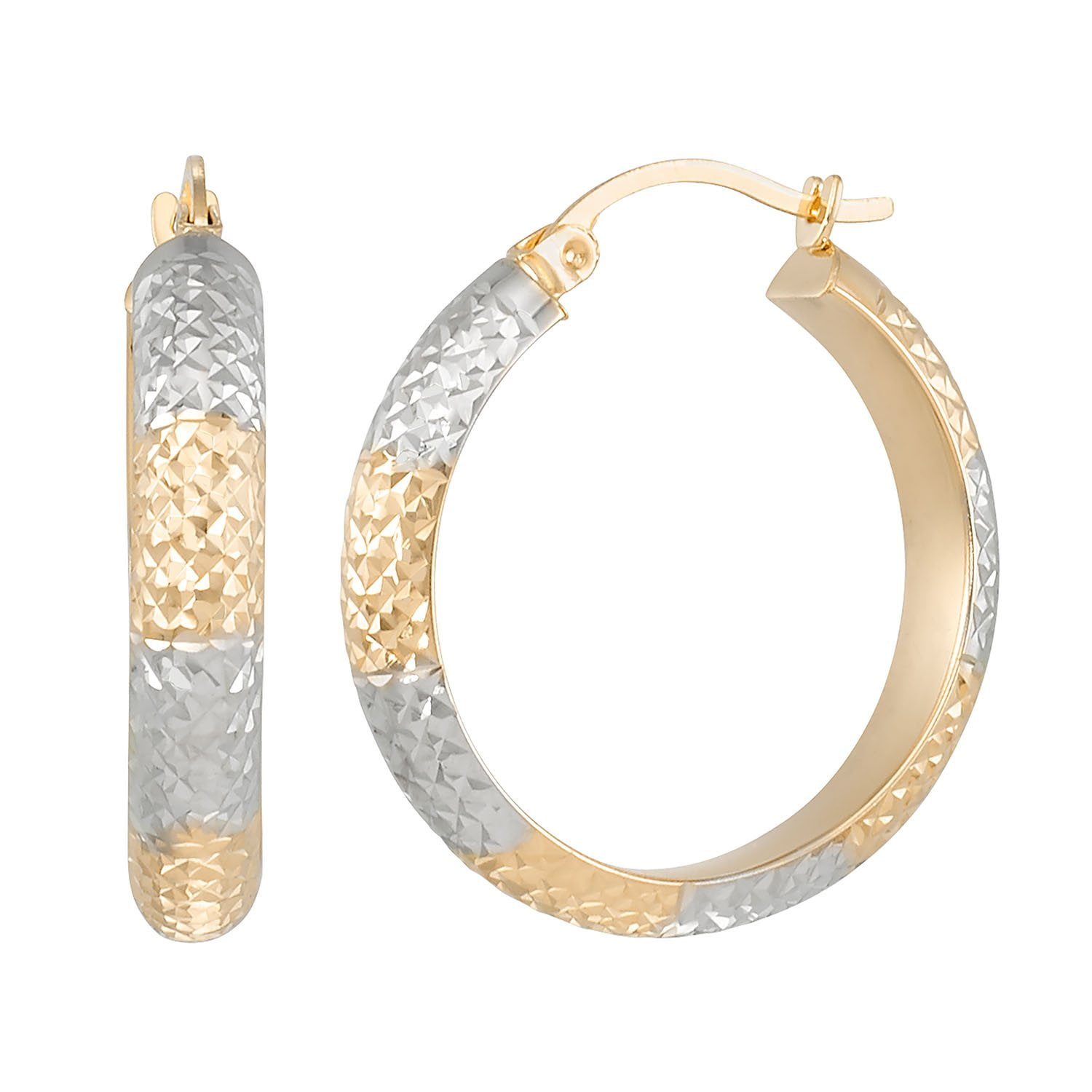 みや♡14kgf 0.96 CT. T.W. Diamond Hoop Earrings in 14K Gold - Samsclub.com