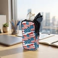 thumbnail image 7 of SEANATIVE Soft Neoprene Zipper Eyeglasses Pouch with Double Compartment Glasses Case Water-Resistant Lightweight Portable Eyewear Holder Bag for Women Men Travel, American Flag Print, 7 of 7
