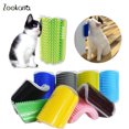 Cat Self Groomer with Catnip Soft Cats Wall Corner Massage Cat Comb