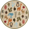 thumbnail image 3 of Momeni Rugs Lil Mo Whimsy Collection, Kids Themed Hand Carved & Tufted Area Rug, 5 x 7, Multicolor Animals on Ivory, 3 of 3