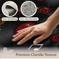 thumbnail image 6 of ODIKA 8'x10' Washable Area Rug Durable, Non-Slip Music Vinyl Note Record Motif Tufted Concentric Groove Round for Living Room, Under Sectional, Family, 6 of 7