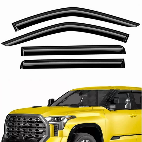 Possbay Window Visors Vent Sun Rain Guards Shade For TOYOTA TUNDRA 2022-2023 CREW MAX