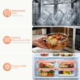 thumbnail image 6 of 36 Pcs Glass Food Storage Containers with Tempered Lids Set, Borosilicate Oven-Safe(-4°F~950°F), Airtight Meal Prep Lunch Box Containers (18 Containers & 18 Lids), Pink, 6 of 8