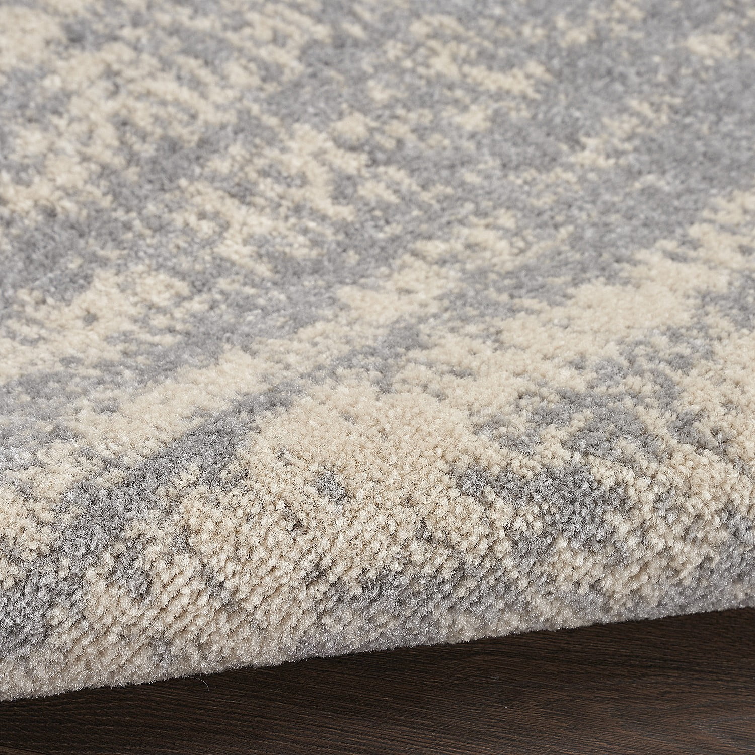 Nourison Essentials Indoor/Outdoor Grey/Beige 10' x 14' Area Rug, (10x14)