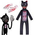 thumbnail image 2 of Disfraz De Cosplay De Gato Negro Para Niños Y Guantes Disfraces De Dibujos Animados Fiesta De Halloween, 2 of 4