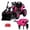 Pink, variant on Alpha Joy 4-in-1 Ride on Tractor with Detachable Trailer & Loader 24V Electric Toy Car with Shovel, Remote Control, Tippable Trailer, USB, Headlight, Bluetooth, 3 Speed Adjustable for Kids 3+, Pink