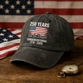 thumbnail image 3 of Lksixu 250 Anniversary USA Hat for Men Women, 1776-2026 Year Patriot Baseball Cap, Adjustable Retro Style Commemorative United States Trucker Hats America 250th Anniversary Hat, 3 of 6