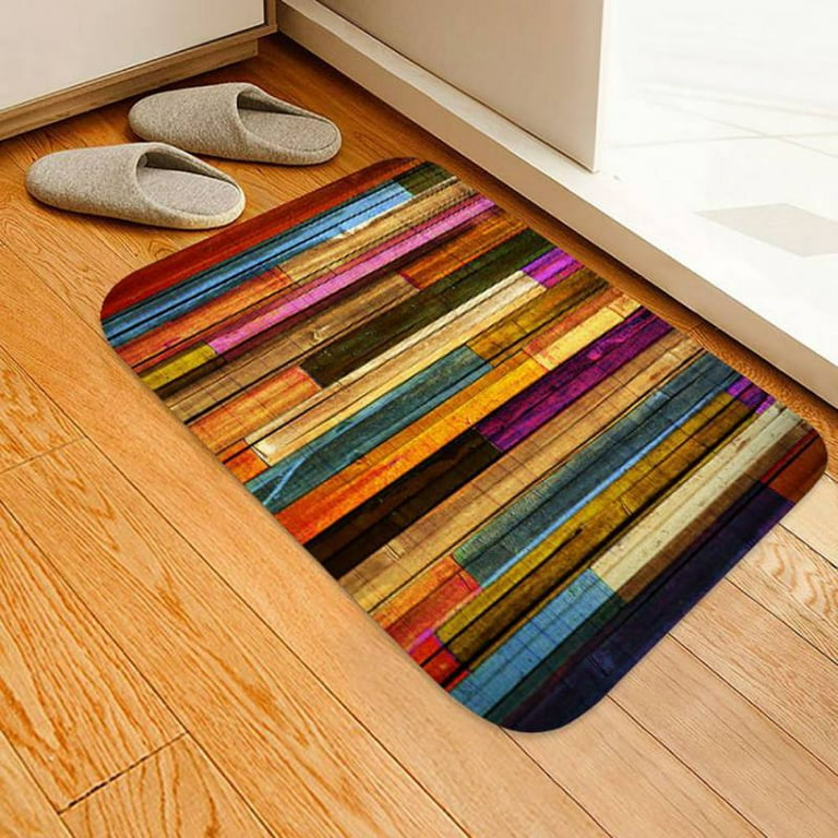 2 Piece Kitchen Floor Carpet Non-Slip Area Rug Bathroom Door Floor