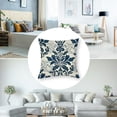 thumbnail image 5 of nygtbtfer Decorative Throw Pillow Covers  Set of 2, Blue Modern Simple Square Pillow Case Cushion Cover for Sofa Couch Farmhouse Outdoor Living Room  White, 5 of 7