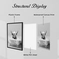 thumbnail image 5 of WFSposter Animals Canvas Wall Art Highland Cow Take Bath in Tub Posters Prints Artwork Funny Bathroom Wall Decor Modern Black Framed Pictures for Toilet Bathroom Decoration Gifts - 12x16", 5 of 7