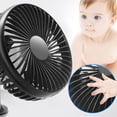 thumbnail image 2 of Car Fan Universal Car Cooling Fan Car USB Charging Fan Rotatable Fan for Truck, 2 of 8