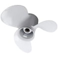 thumbnail image 1 of Marine Engine Outboard Propeller 664-45947-01-El 9 7/8 X 11 1/4 for 20-30Hp Aluminum Alloy 3 Blade Black 10 Spline Tooth R Rotation,1 * Outboard Propeller,white, 1 of 5