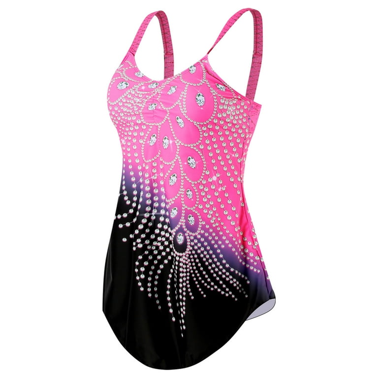 SUNSIOM Swimsuits for Women 2pcs Bathing Suits Tankini Sets Swim Top with  Low Waist Boyshorts 