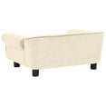 thumbnail image 3 of vidaXL Dog Sofa Cream 72x45x30 cm Plush, 3 of 5