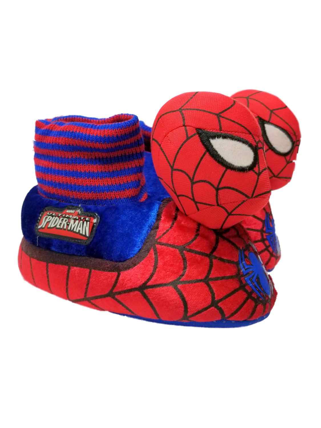 Marvel Comics Toddler Boys Blue Spiderman Slippers Spider-Man House ...