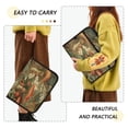 thumbnail image 4 of Accordion File Organizer with Zip Closure 13 Pockets Expanding File Folder Letter A4 Paper Document Organizer for Home Office Red Mushrooms, 4 of 7