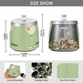 thumbnail image 2 of Yayeee Ashtray with Lid for Cigarette Smokeless Stainless Steel Home Ash Holder, Light Green Martini, 2 of 7