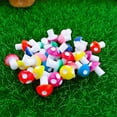 thumbnail image 2 of Adornos para macetas de flores, 20 piezas de hongos de resina en miniatura lindos, decoración de jardín con micropaisaje resistente al agua y al desgaste, 2 of 3