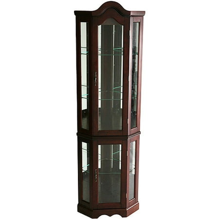 Lighted Curio Cabinet - Mahogany (Box 2 of 2 ONLY)