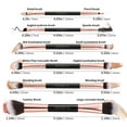 thumbnail image 3 of Docolor 12-in-6 Dual-Ended Makeup Brush Set - 6 Travel-Size Eye & Face Brushes with Case, 3 of 9