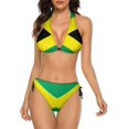 thumbnail image 1 of NICKSUN Women's Bikini Sets, Cute Print Two Piece Bathing Suits Sexy Halter Padded Bikini Swimsuits, 1 of 6