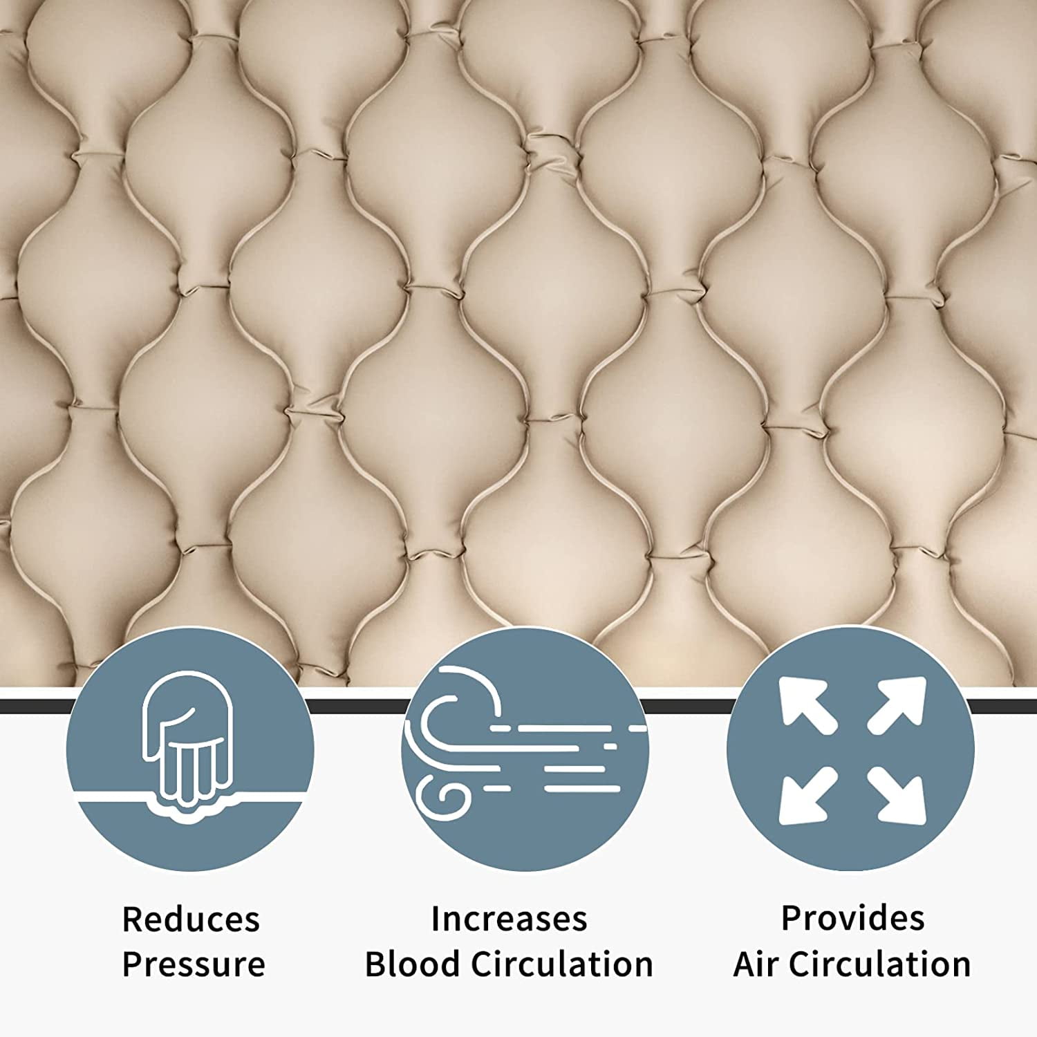 Buy Upgraded Alternating Air Pressure Hospital Bed Mattress Topper Pads