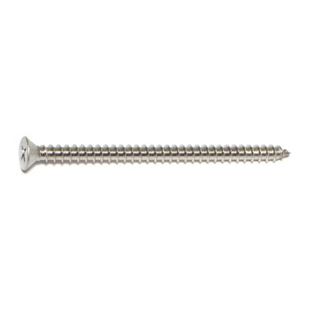 

#10 x 3 18-8 Stainless Steel Phillips Flat Head Sheet Metal Screws