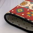 thumbnail image 4 of DouZhe Tapis de Style Bohème Sud-Ouest Aztèque Antidérapant Lavable en Machine, Tapis de Sol Style Moderne, 63x48 Pouces, 4 of 6