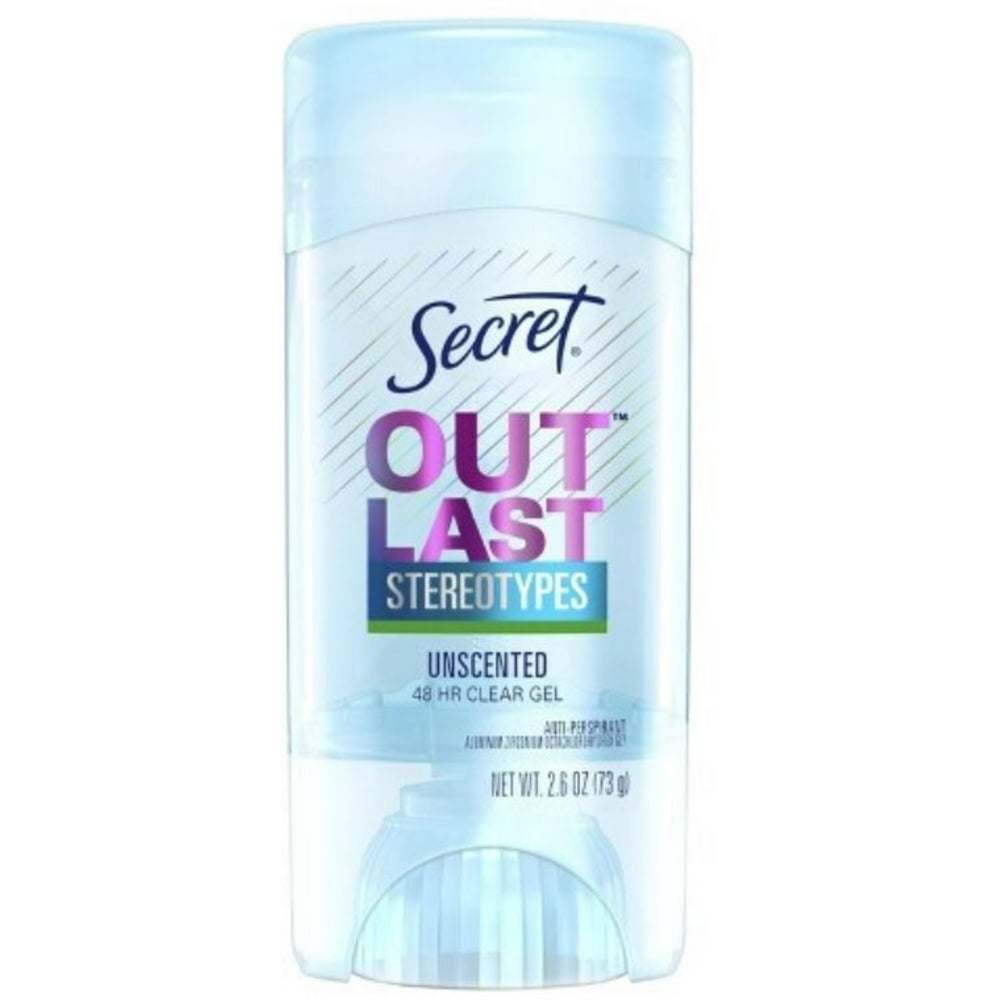 Secret Outlast Antiperspirant & Deodorant Clear Gel, Unscented 2.6 oz